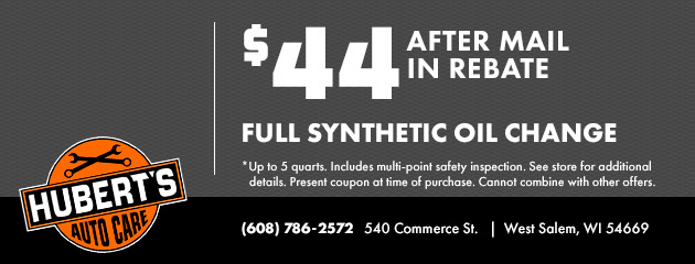 Full Synthetic Oil Change Special